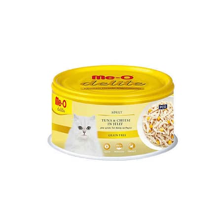 TR5CCN1580 Me-O Delite Ton Balığı & Peynirli Kedi Konserve Yaş Mama 80gr (24 adet)