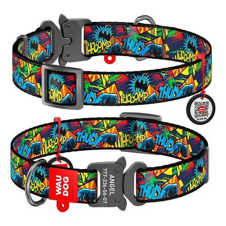 Collar Waudog Batman Logolu Metal Tokalı Köpek Boyun Tasması 24-40 Cm