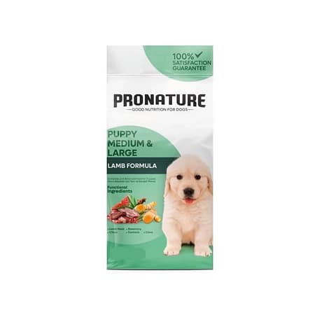 Pronature Orta ve Büyük Irk Yavru Kuru Köpek Maması (Daily GRowth) Kuzu Etli ve Prinçli 1 Kg Açık
