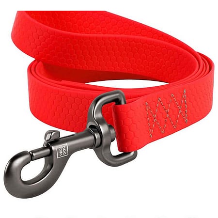 Collar WAUDOG Waterproof Gezdirme Tasması W 25 mm, L 122 cm Kırmızı