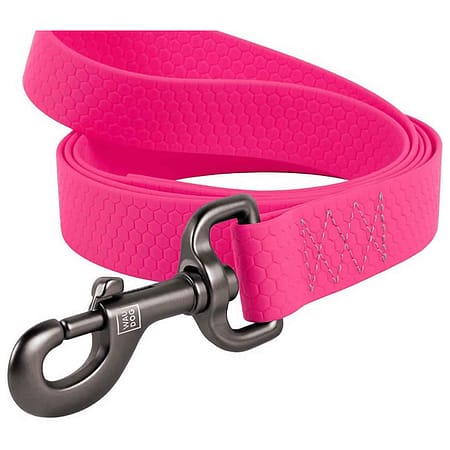 Collar WAUDOG Waterproof Gezdirme Tasması W 25 mm, L 122 cm Pembe
