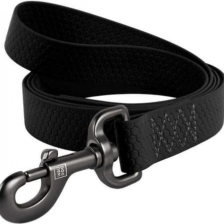 Collar WAUDOG Waterproof Gezdirme Tasması W 25 mm, L 122 cm Siyah