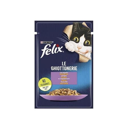 Felix Kuzu Etli Yetişkin Pouch Kedi Maması