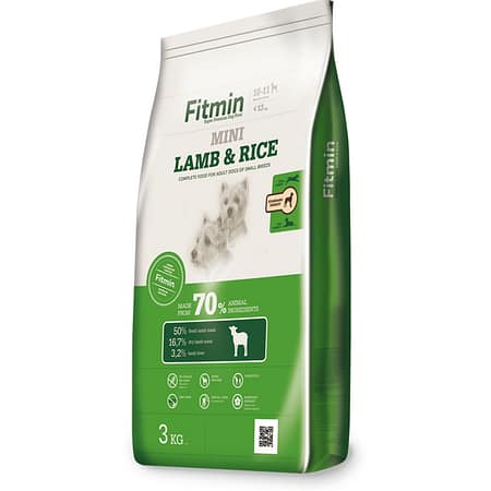 Fitmin Mini %50 Taze Kuzu Etli Ufak Irk Yetişkin Köpek Maması 3 Kg