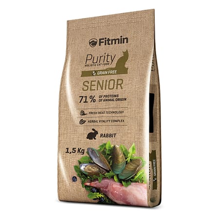 Fitmin Purity Senior Taze Tavşan Etli Yetişkin Kedi Maması 1,5 Kg