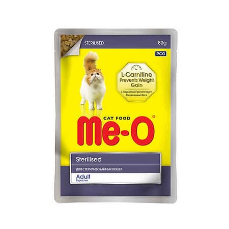 Me-O Pouch Kısırlaştırılmış Kedi Yaş Mama 80 gr (12 adet)