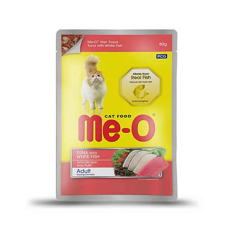 Me-O Pouch Ton Balığı & Alabalık Kedi Yaş Mama 80 gr (12 adet)