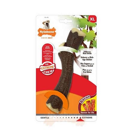 Nylabone Domuz Pastırması Aromalı Köpek Çiğneme Çubuğu XL