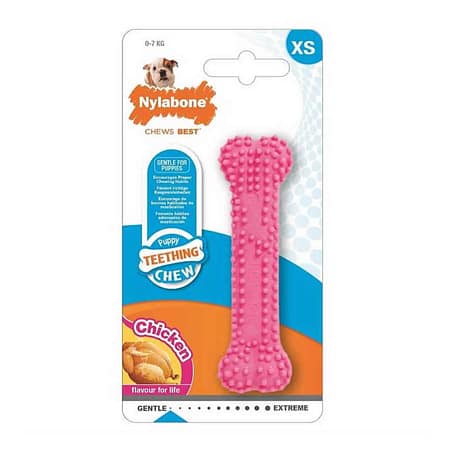 Nylabone Tavuk Aromalı Yavru Çiğneme Kemiği