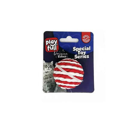 PF-4053 Playfull Hasır Top Kedi Oyuncağı 4 Cm