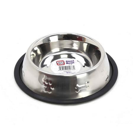 Playfull Desenli Çelik Mama ve Su Kabı 96 Oz