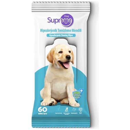 Supreme Hipoalerjenik Bakım ve Temizleme Mendili 60 Adet