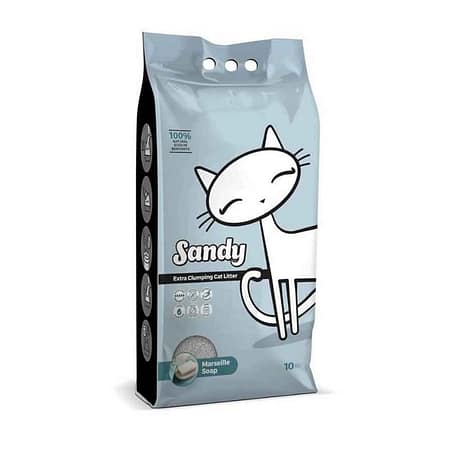 Sandy Marsilya Sabunlu Sodyum Bentonit Kedi Kumu 10 Kg